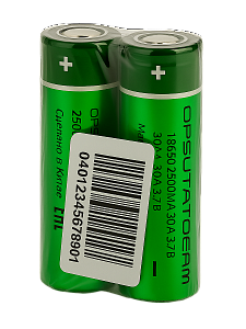 Аккумулятор 18650 высокотоковый, 2500мАч, 2шт Орбита